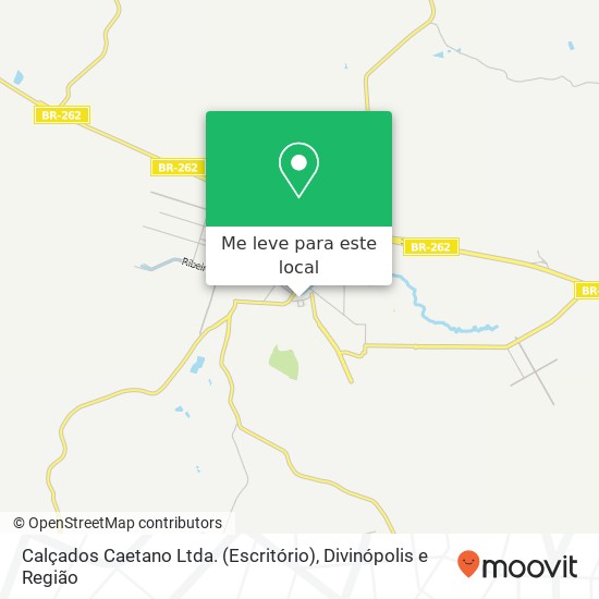 Calçados Caetano Ltda. (Escritório) mapa