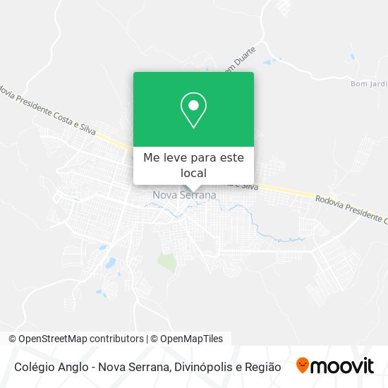 Colégio Anglo - Nova Serrana mapa