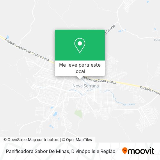 Panificadora Sabor De Minas mapa