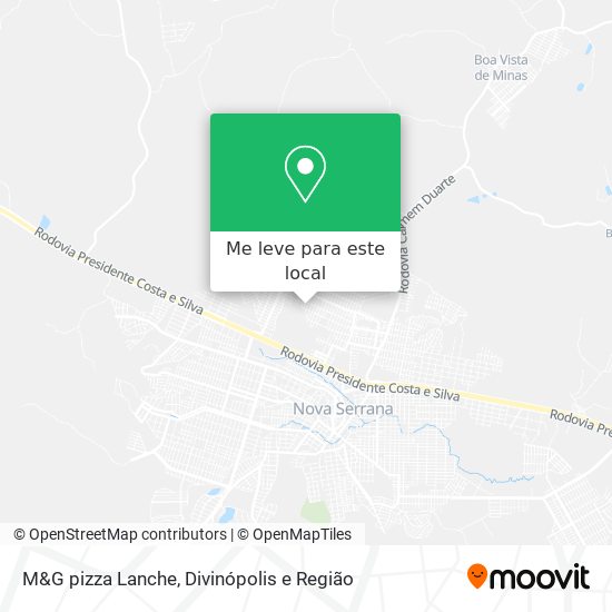 M&G pizza Lanche mapa