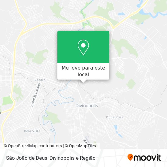 São João de Deus mapa