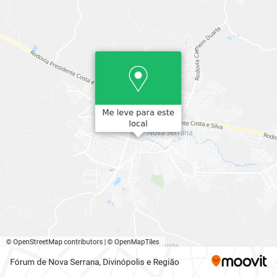 Fórum de Nova Serrana mapa