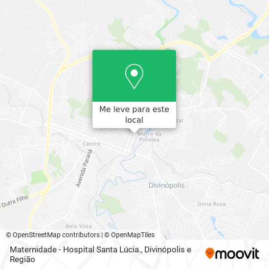 Maternidade - Hospital Santa Lúcia. mapa