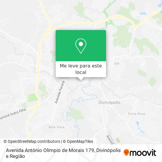 Avenida Antônio Olímpio de Morais 179 mapa