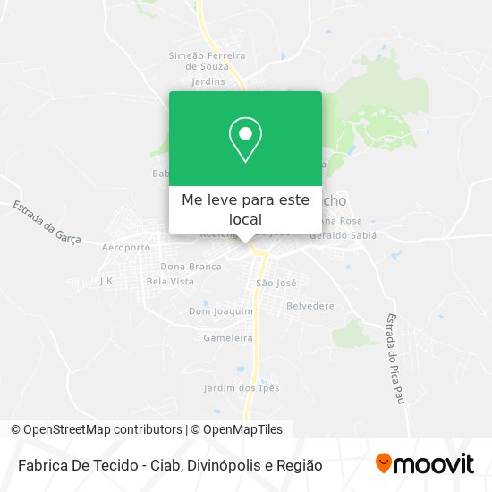 Fabrica De Tecido - Ciab mapa