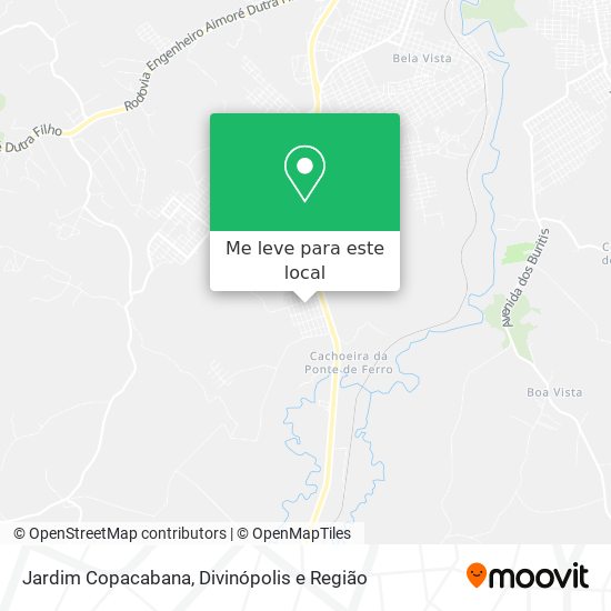 Jardim Copacabana mapa
