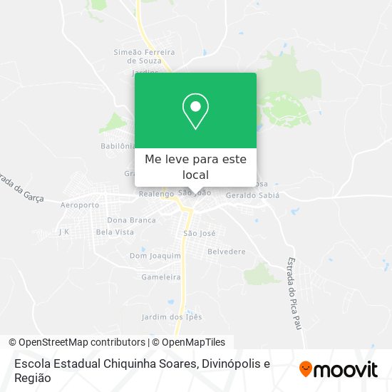 Escola Estadual Chiquinha Soares mapa