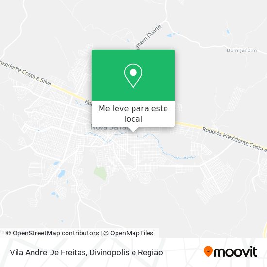 Vila André De Freitas mapa