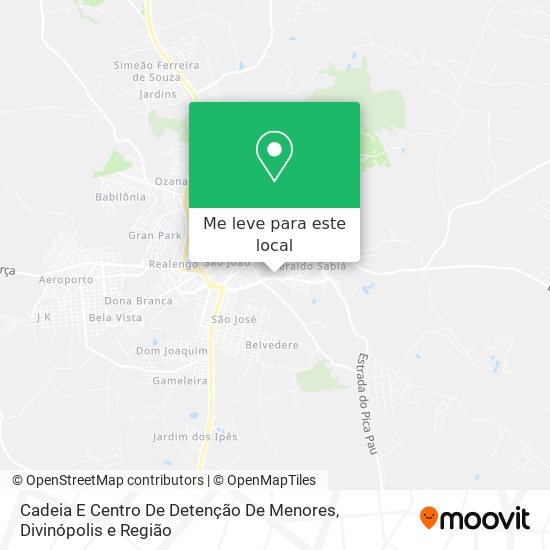 Cadeia E Centro De Detenção De Menores mapa