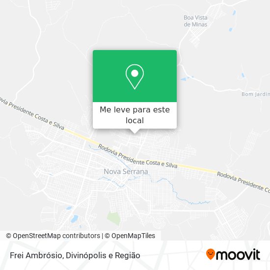Frei Ambrósio mapa