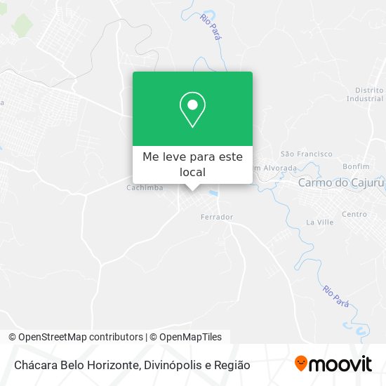 Chácara Belo Horizonte mapa