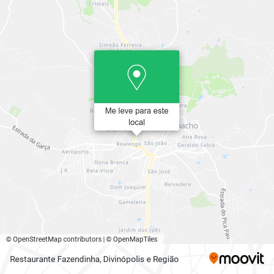 Restaurante Fazendinha mapa