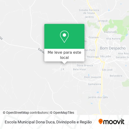 Escola Municipal Dona Duca mapa