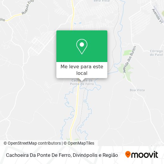 Cachoeira Da Ponte De Ferro mapa