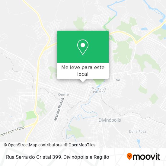 Rua Serra do Cristal 399 mapa