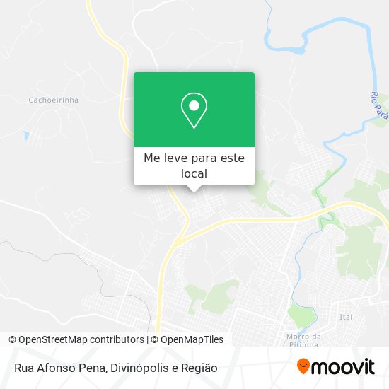 Rua Afonso Pena mapa