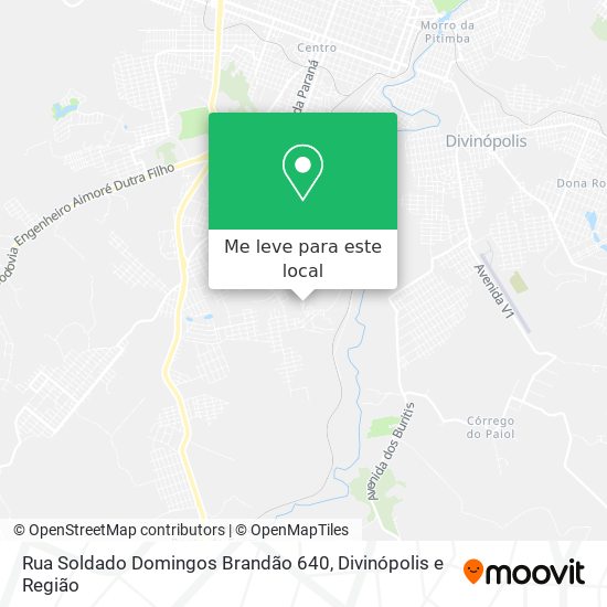 Rua Soldado Domingos Brandão 640 mapa