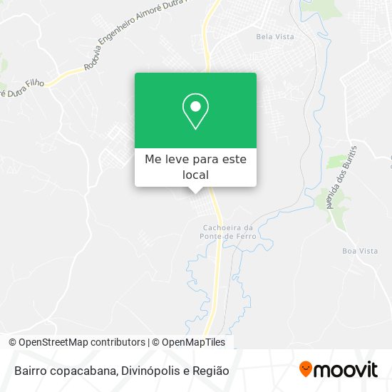 Bairro copacabana mapa