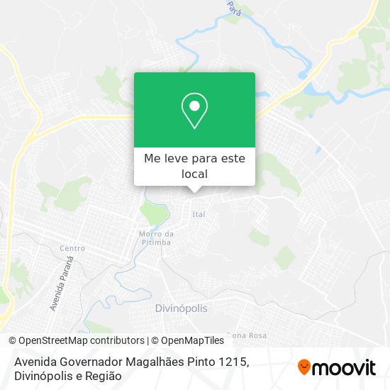 Avenida Governador Magalhães Pinto 1215 mapa