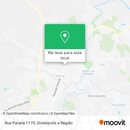 Rua Paraná 1170 mapa