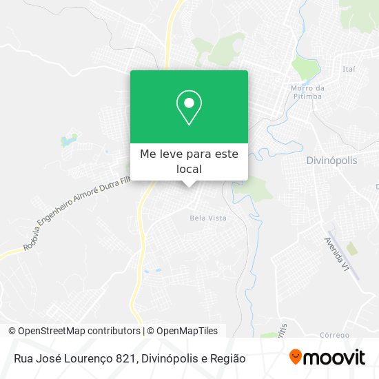 Rua José Lourenço 821 mapa