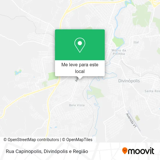 Rua Capinopolis mapa