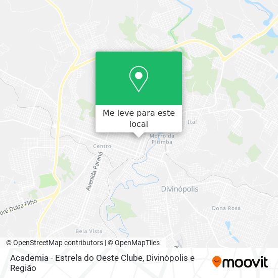 Academia - Estrela do Oeste Clube mapa