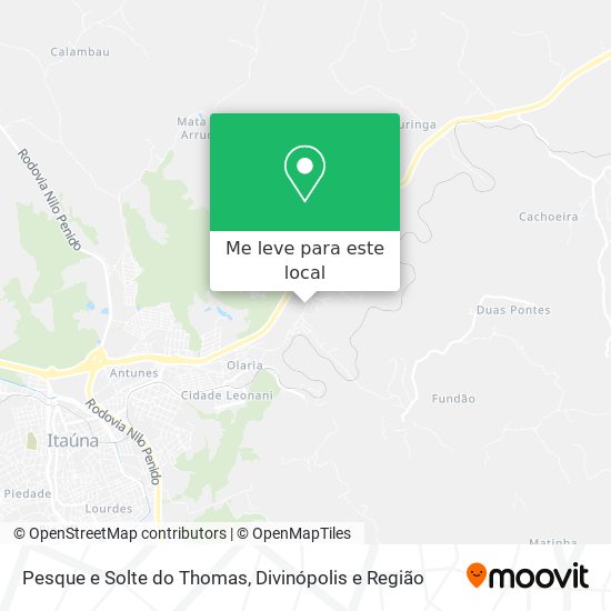 Pesque e Solte do Thomas mapa