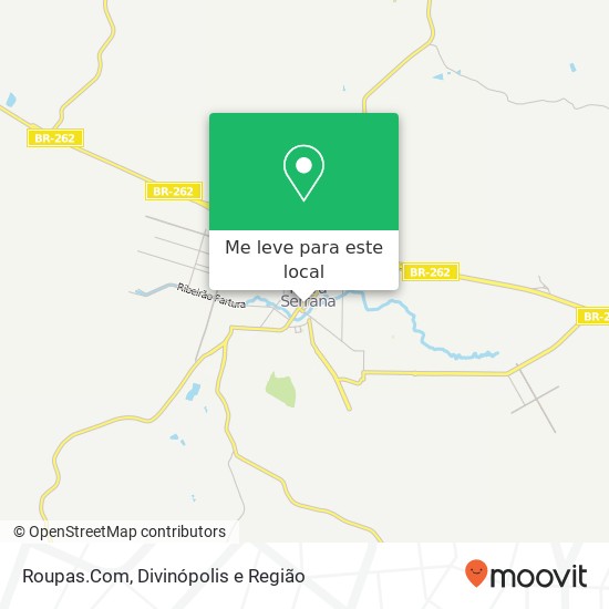 Roupas.Com, Rua Dimas Guimarães, 123 Nova Serrana Nova Serrana-MG 35519-000 mapa