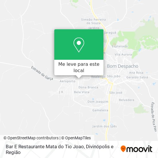 Bar E Restaurante Mata do Tio Joao mapa
