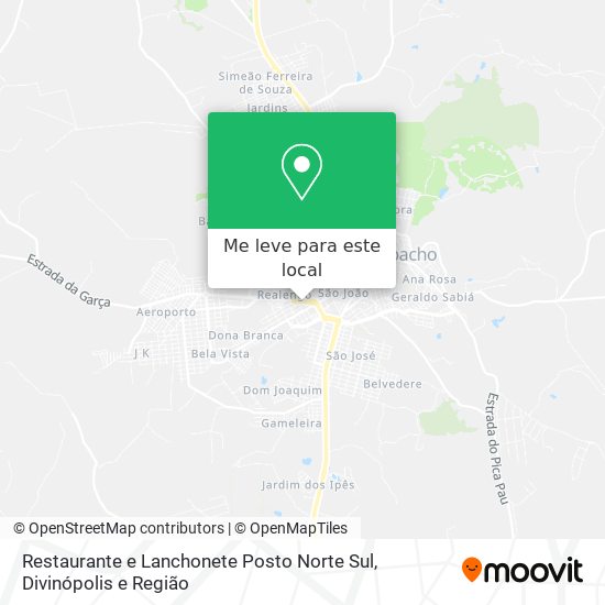 Restaurante e Lanchonete Posto Norte Sul mapa