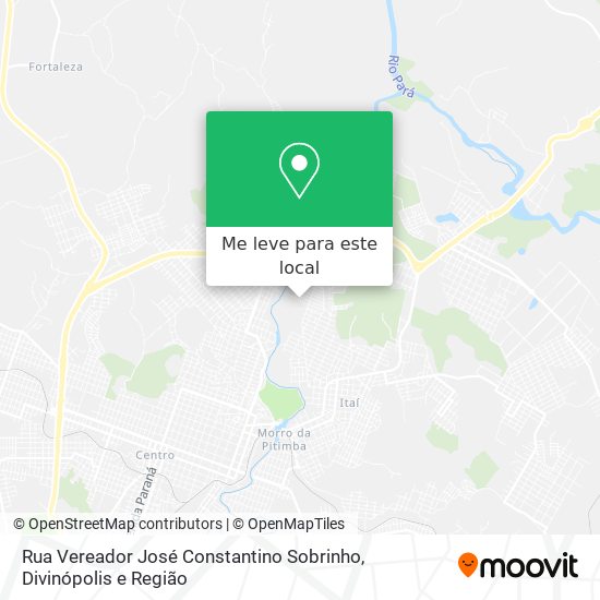 Rua Vereador José Constantino Sobrinho mapa