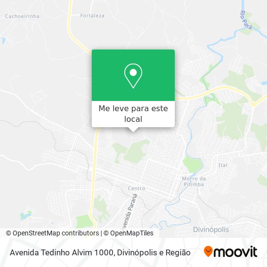 Avenida Tedinho Alvim 1000 mapa