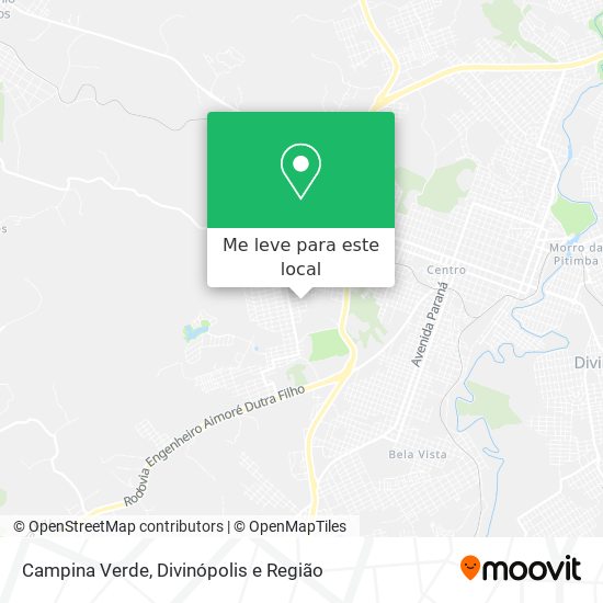 Campina Verde mapa