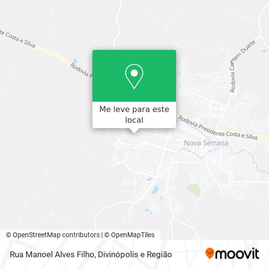 Rua Manoel Alves Filho mapa