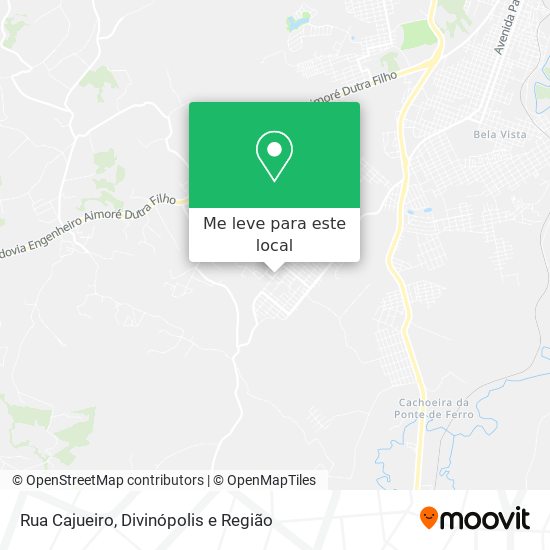 Rua Cajueiro mapa