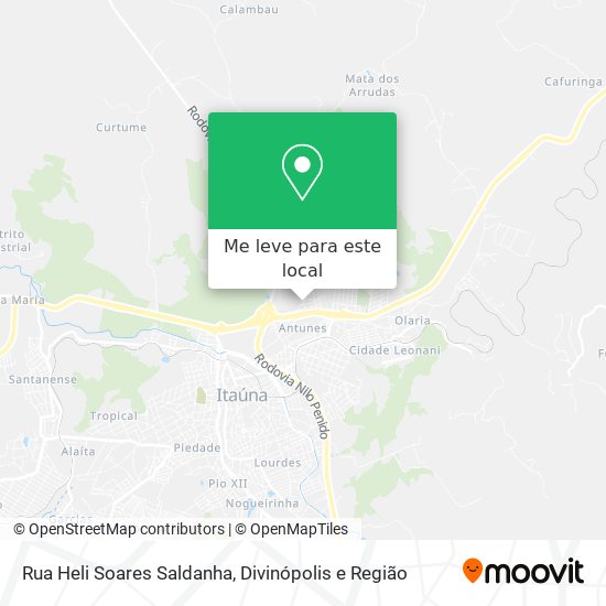 Rua Heli Soares Saldanha mapa