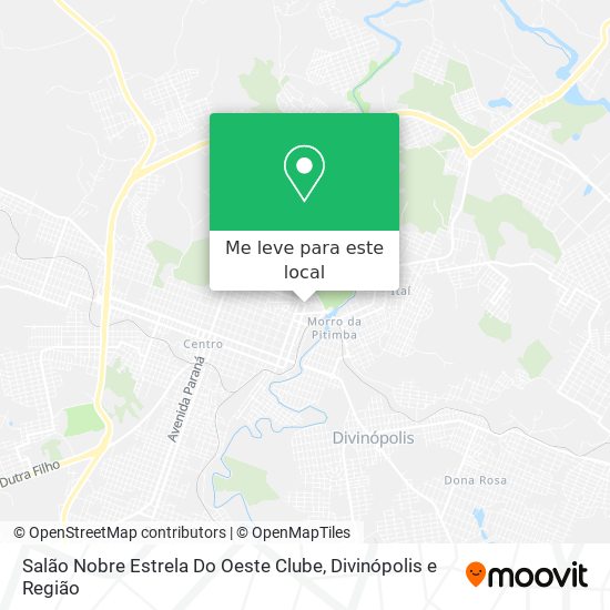 Salão Nobre Estrela Do Oeste Clube mapa