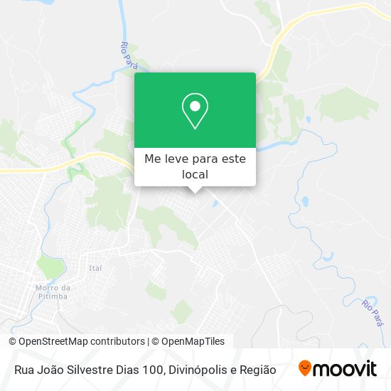 Rua João Silvestre Dias 100 mapa