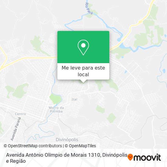 Avenida Antônio Olímpio de Morais 1310 mapa