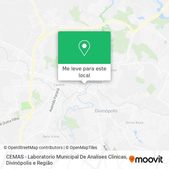 CEMAS - Laboratorio Municipal De Analises Clinicas mapa