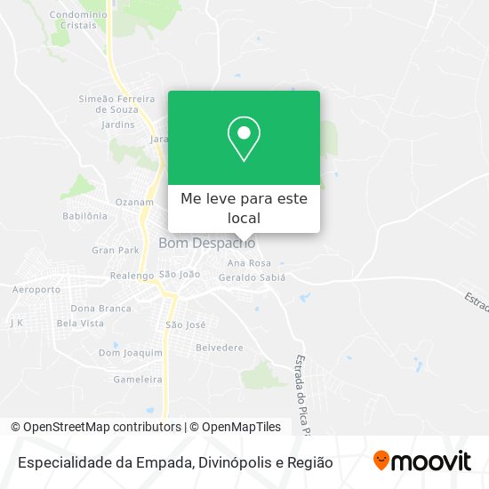Especialidade da Empada mapa
