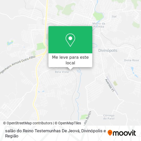 salão do Reino Testemunhas De Jeová mapa