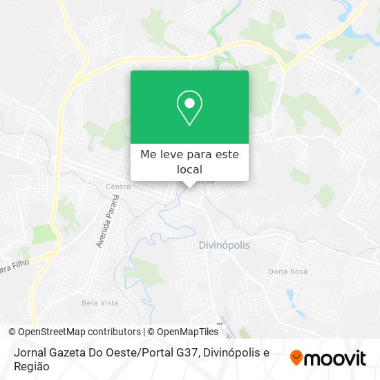 Jornal Gazeta Do Oeste / Portal G37 mapa