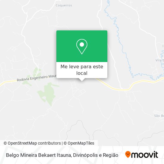Belgo Mineira Bekaert Itauna mapa