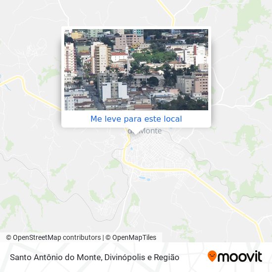 Santo Antônio do Monte mapa