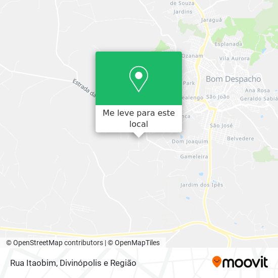 Rua Itaobim mapa