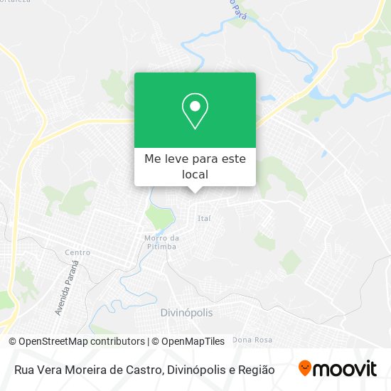 Rua Vera Moreira de Castro mapa