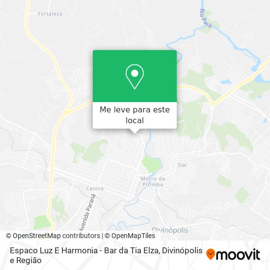 Espaco Luz E Harmonia - Bar da Tia Elza mapa