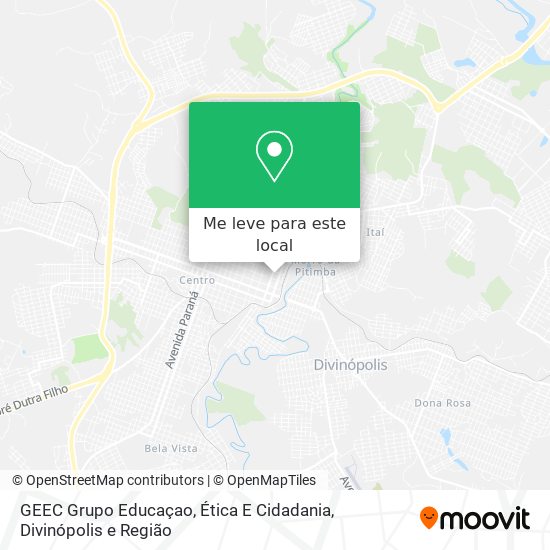 GEEC Grupo Educaçao, Ética E Cidadania mapa